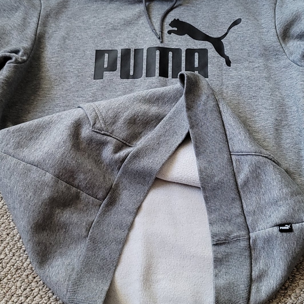 Puma gray hoodie size M - Picture 6 of 6